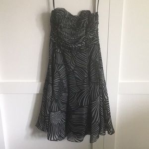 Strapless cocktail dress